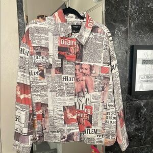 Vintage Print Collage Jacket